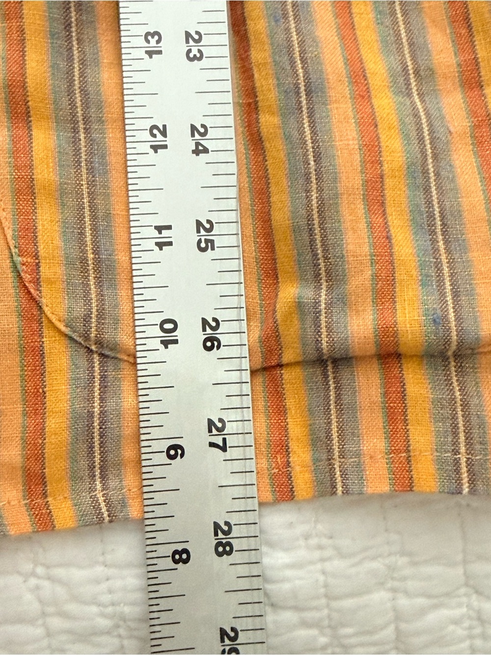 Flax Women’s Yellow Linen Multi Striped Button Down Jacket w Pockets Lagenlook L - Picture 14 of 14